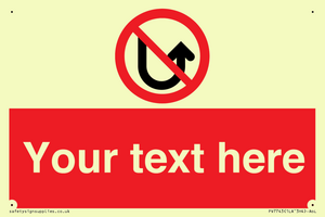 Custom prohibition No u turns